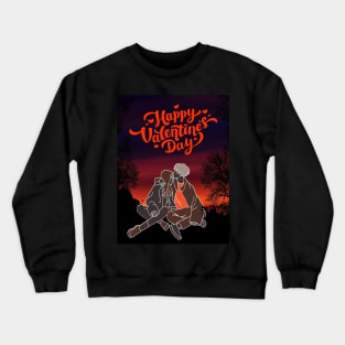 Happy valentines day Crewneck Sweatshirt